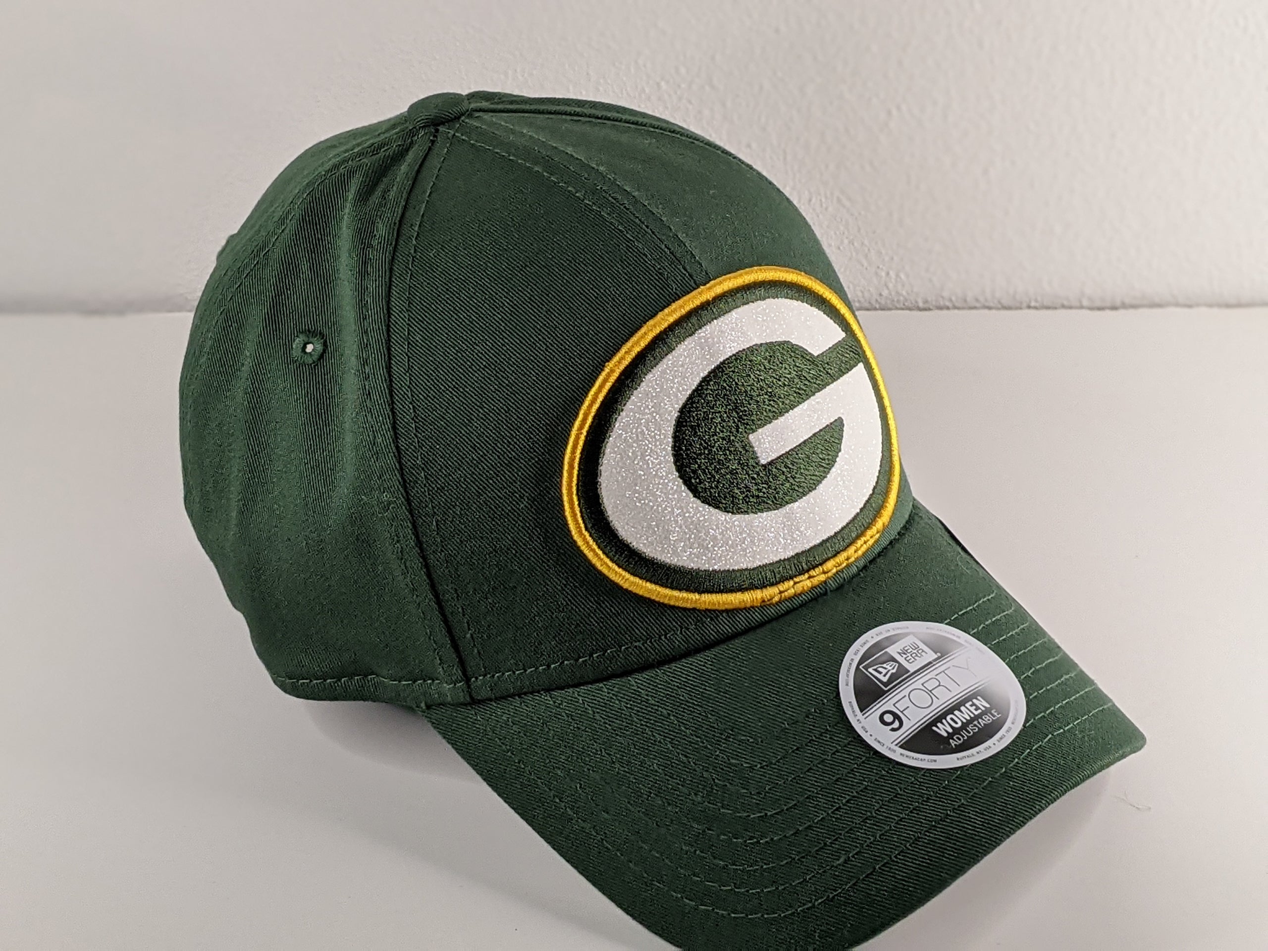 Green Bay Packers Women's Glitter Glam Cap New Era 940 Brand